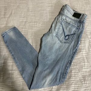 Bebe Size 26 Low-rise Skinny Jeans